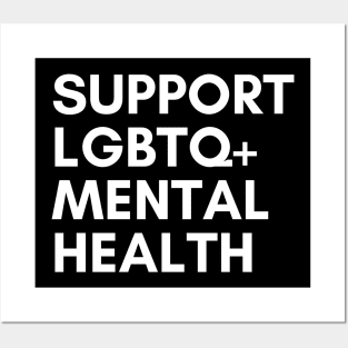Support LGBTQ Mental Health Posters and Art